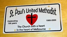 Saint Paul’s United Methodist Melbourne Florida License Plate picture