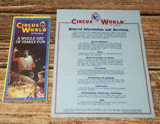 1982 Circus World of Florida Orlando Travel Brochure + Cardstock Leaflet picture