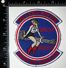 USAF 354th Fighter Squadron Bulldogs Size Does Matter Chicks Dig Big Gun Patch picture