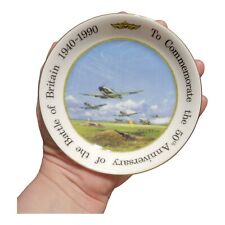 Vtg Coalport Trinket Dish Battle of Britain 50th Anniversary Decorative Plate picture