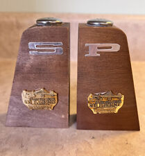 Vintage MCM atomic Salt Pepper Shakers San Francisco SNCO Japan Teak Wood picture