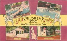 Postcard New York Children's Zoo multi view Colorpicture 23-7074 picture