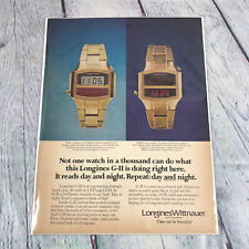 Vintage 1976 Print Ad Longines Wittnauer Watch Co Genuine Magazine Advertisement picture