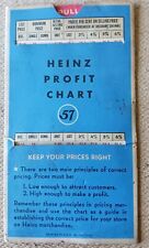 Vintage Heinz 57 Profit Chart Paper Calculator  picture