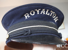 1940s Doorman Cap ROYALTON HOTEL MANHATTAN ~ Vintage New York City Bell Hop Hat picture