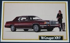1981 Mercury Cougar XR-7 Postcard  picture