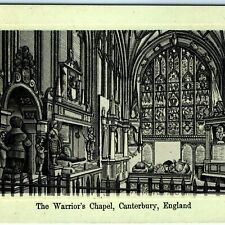 c1890s Jersey Coffee Canterbury England Warrior Chapel Trade Card Photo-Lith C27 picture