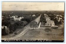 1911 Birds Eye View Beautiful City Of Trees Winfield KS RPPC Photo Postcard picture