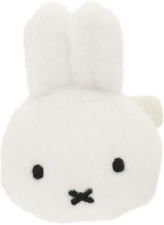 New JAPAN Miffy Rabbit White Fluffy Mascot Cute Badge Brooch Clothing Pin Plush picture