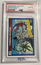 1990 Marvel Universe Spider-Man vs Dr. Octopus #93 Famous Battles PSA 8 picture