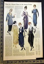 1918 WOMEN FASHION EDWARDIAN AUTUMN FROCK STYLE DESIGN SEW PATTERN PRINT 35573  picture