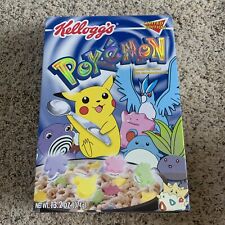 Kellogg’s Pokémon Limited Edition Foil 2000 Vintage Empty Cereal Box Nintendo picture