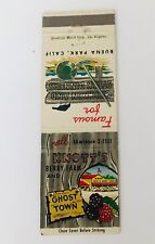 Vtg Knotts Berry Farm & Ghost Town Buena Park CA Long Beach Matchbook Cover picture