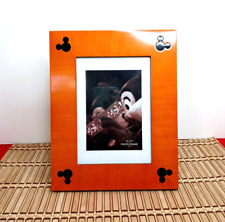 Picture Frame Mickey Mouse Wood Look Silhouette Ears 5