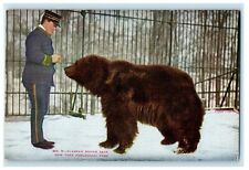 c1910's Alaskan Brown Bear New York Zoological Park Antique Postcard picture