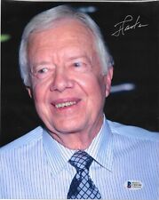 Jimmy Carter 39th President Signed 8x10 Autograph Peanut Farmer Beckett COA picture