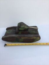 Vintage WW2 Wooden Trench Art Tank Model picture