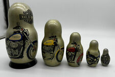 Harley-Davidson Russian Nesting Dolls Rare Collectible~free shipping picture