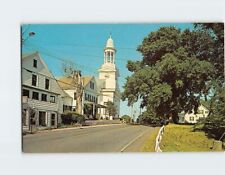 Postcard Main Street & Congregational Church Wellfleet Cape Cod Massachusetts picture