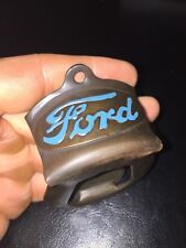 Ford Bottle Opener Patina Gorgeous Auto Metal Man Cave Collector HOTROD MUSTANG picture