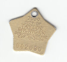 2009 TAYLOR MICHIGAN DOG/CAT LICENSE TAG #002080 picture