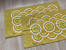 (2) Vintage Vera Neumann 1970's Mod Concentric Circles King Size Pillowcases picture