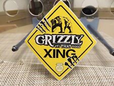GRIZZLY XING SMOKELESS TOBACCO---IT'S THAT GOOD Peel-Off Sticker picture