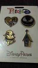 Disney Parks The Nightmare Before Christmas 4 Patch Set Sealed Patched Auth NEW picture