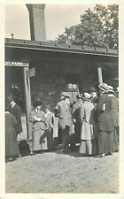Vintage Postcard RPPC Town Gathering picture