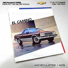 UNCIRCULATED 1986 Chevrolet El Camino 8 pg Brochure 11