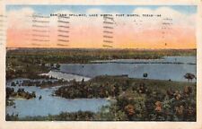 Postcard TX: Dam & Spillway, Lake Worth, Fort Worth, Texas, Linen Posted 1945 picture