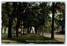 1911 The Green YMCA On Right Trees View Waterbury Connecticut CT Posted Postcard picture
