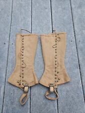 WWII WW2 US ARMY M1938 LEGGINGS CANVAS GAITERS WRAPPINGS MILITARY 2R 1940 Dated picture