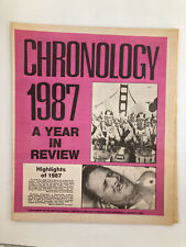 The Mercury Supplementary Tabloid January 4 1988 Chronology '87 A Year in Review picture