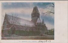 Memorial Hall Harvard University Massachusetts MA c1905s Postcard UNP 7402.1 picture