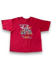 Vintage Y2K Disneyland Where The Magic Began T-Shirt Size XXL Red Disney Castle picture