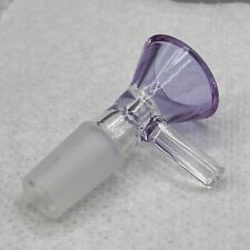 Glass Bowl Piece 14mm Male Thick Water Pipe Bong Hookah PURPLE Slide - 1 Piece picture
