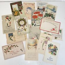 Antique Early 1900s-1920 Christmas and New Year Post Cards Lot of 15 picture