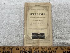 1891 Hick'ry Farm Edwin Stern Hickory De Witt Acting Play Vtg picture