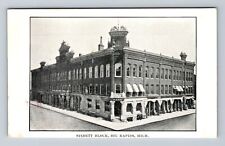 Big Rapids MI-Michigan, Nisbett Block, Antique, Souvenir Vintage Postcard picture