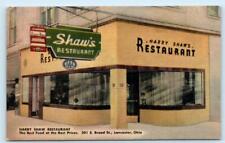 LANCASTER, Ohio OH ~ Roadside HARRY SHAW'S RESTAURANT c1940s Linen Postcard picture