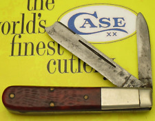 CASE XX USA 9 Dot 1971 6205 RAZ “One Armed Man” Jack Knife Nice Red Bovine Bone picture