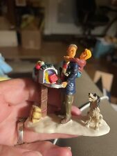 Lemax Anything for Me Mailbox Dog Dad Kid Accessory Snow Village Retired picture