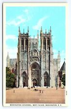 Postcard Washington Cathedral West Facade Washington DC picture