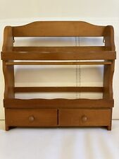 Vintage Antique Wooden Spice Rack  Apothecary Drawers picture