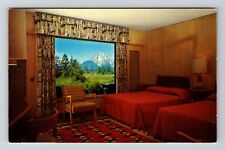 WY-Wyoming, Guest Room, Jackson Lake Lodge, Vintage Postcard picture