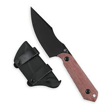 Kizer Deadpool Harpoon Micarta Handle Fixed Blade Knife D2 Black Red 1040E1 picture