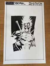 PHILIP TAN Deadpool Original Art Marvel 11 x 17 Pencil/Ink Drawing picture