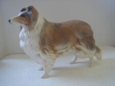 Vintage   Large Coopercraft    Rough Collie Dog - With Label.  Rare  Matt finish picture