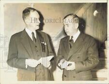 1943 Press Photo Henry Shattuck & Jay Nash Attend Governors Conference picture